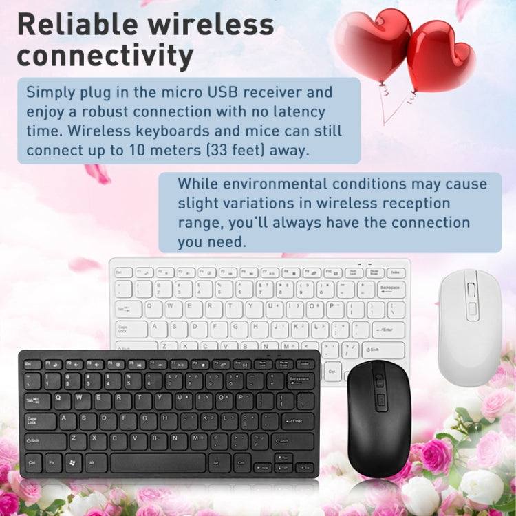 MC Saite K05 Wireless Mouse + Keyboard Set (Black) - Wireless Keyboard by MC Saite | Online Shopping South Africa | PMC Jewellery | Buy Now Pay Later Mobicred