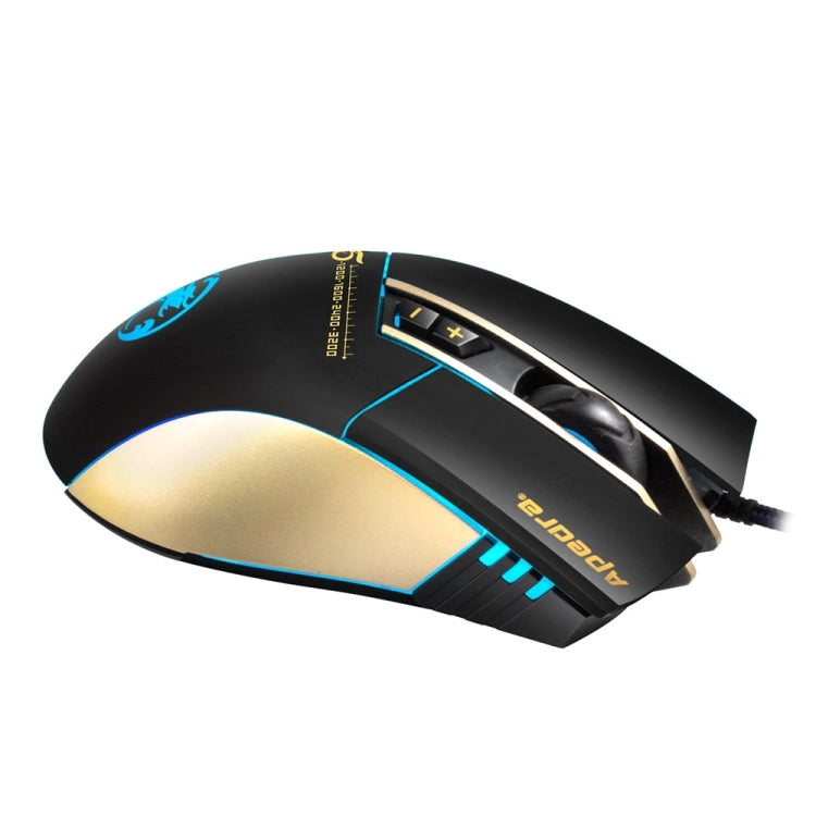 Apedra iMICE A5 High Precision Gaming Mouse LED four color controlled breathing light USB 7 Buttons 3200 DPI Wired Optical Gaming Mouse for Computer PC Laptop(Black) - Wired Mice by iMICE | Online Shopping South Africa | PMC TechLife | Buy Now Pay Later Mobicred