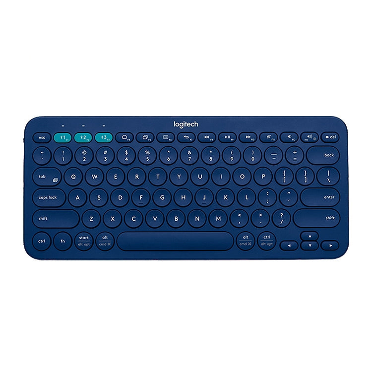 Logitech K380 Portable Multi-Device Wireless Bluetooth Keyboard (Blue) - Wireless Keyboard by Logitech | Online Shopping South Africa | PMC Jewellery | Buy Now Pay Later Mobicred