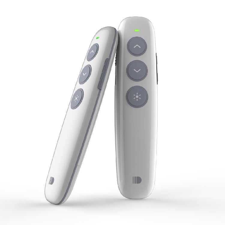 Doosl DSIT007 2.4GHz Rechargeable Powerpoint Presentation Wireless Cliker Remote Control Pen, Control Distance: 10m(White) - free shipping - PMC TechLife - Order now!
