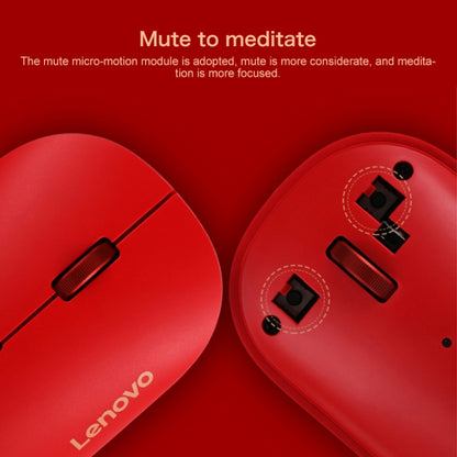 Lenovo Air Handle Lightweight Portable Mute Wireless Mouse, Blessing Mouse Version (Red) - Wireless Mice by Lenovo | Online Shopping South Africa | PMC Jewellery | Buy Now Pay Later Mobicred