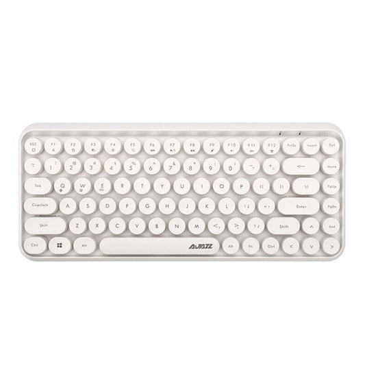 Ajazz 308I Tablet Mobile Phone Computer Household Office Wireless Keyboard(White) - Wireless Keyboard by PMC Jewellery | Online Shopping South Africa | PMC Jewellery | Buy Now Pay Later Mobicred