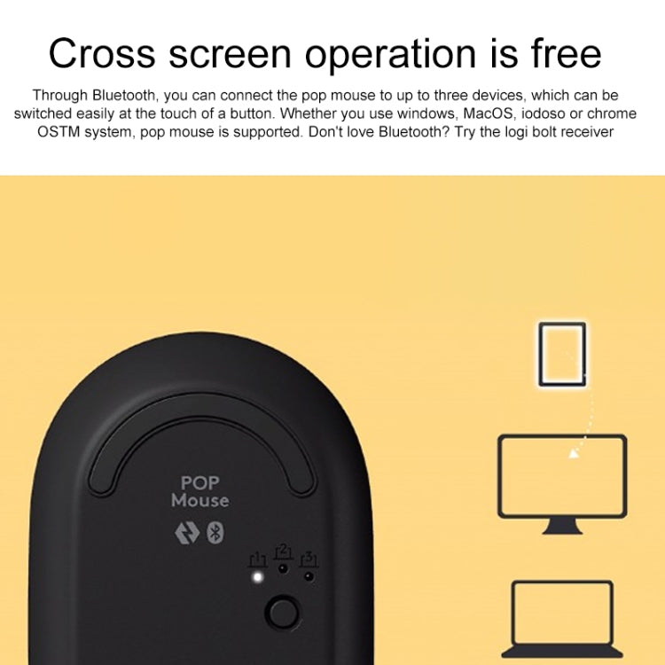 Logitech Portable Office Wireless Mouse (Yellow) - free shipping - PMC Jewellery - Order now!