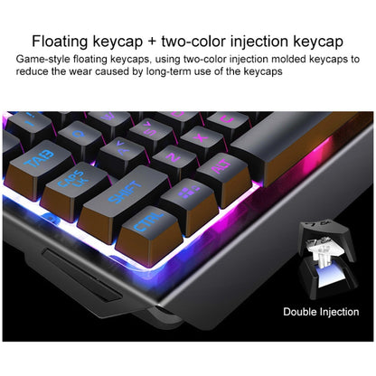 YINDIAO V2 Silent Mechanical Feel Gaming Keyboard Mouse Set (Black) - Wired Keyboard by YINDIAO | Online Shopping South Africa | PMC Jewellery | Buy Now Pay Later Mobicred