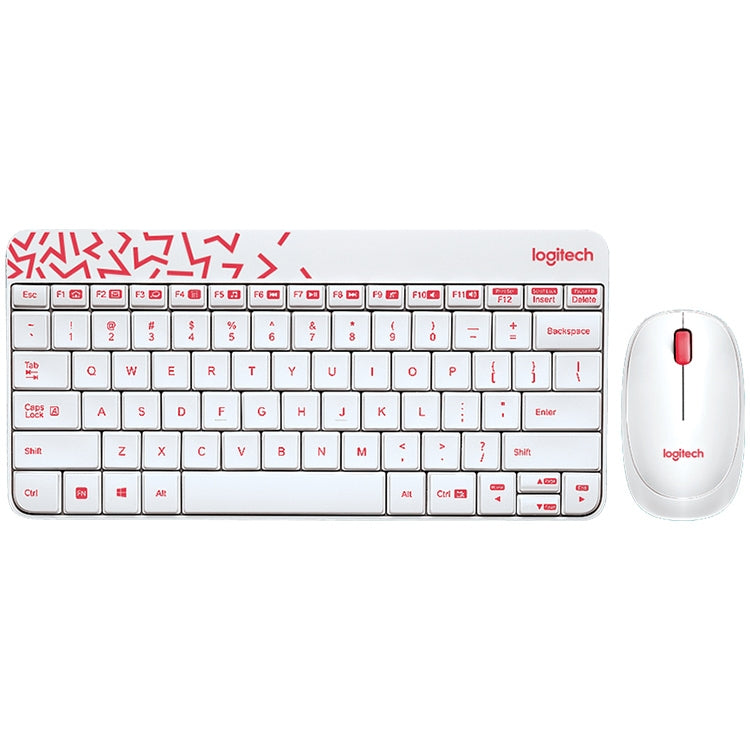 Logitech MK240 Nano Wireless Keyboard and Mouse Set (White) - Wireless Keyboard by Logitech | Online Shopping South Africa | PMC Jewellery | Buy Now Pay Later Mobicred