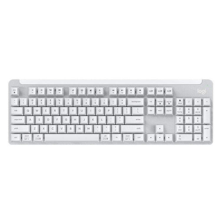 Logitech K865 104 Keys Wireless Bluetooth Mechanical Keyboard, Red Shaft (White) - free shipping - PMC Jewellery - Order now!