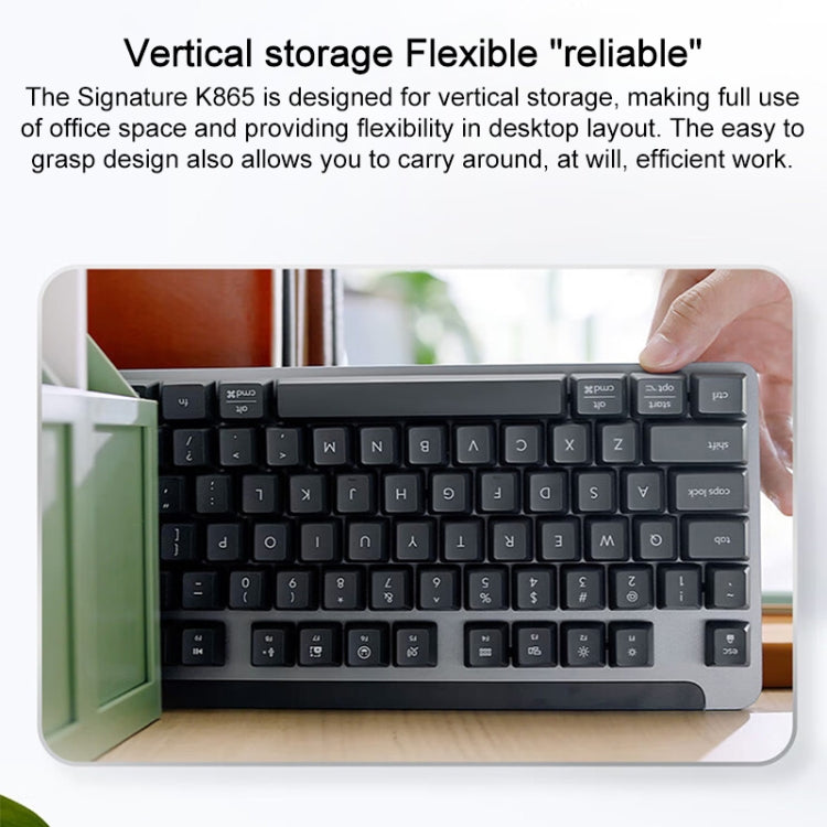 Logitech K865 104 Keys Wireless Bluetooth Mechanical Keyboard, Red Shaft (Black) - free shipping - PMC Jewellery - Order now!