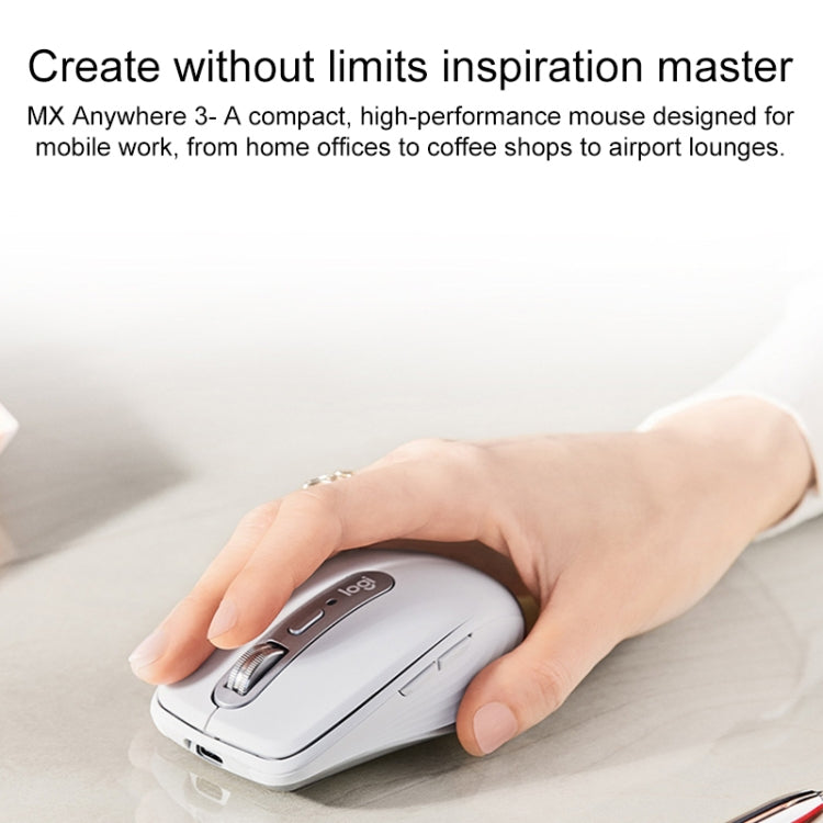 Logitech MX Anywhere 3S 4 Keys Wireless Bluetooth Dual Mode Mute Mouse (Pink) - free shipping - PMC Jewellery - Order now!