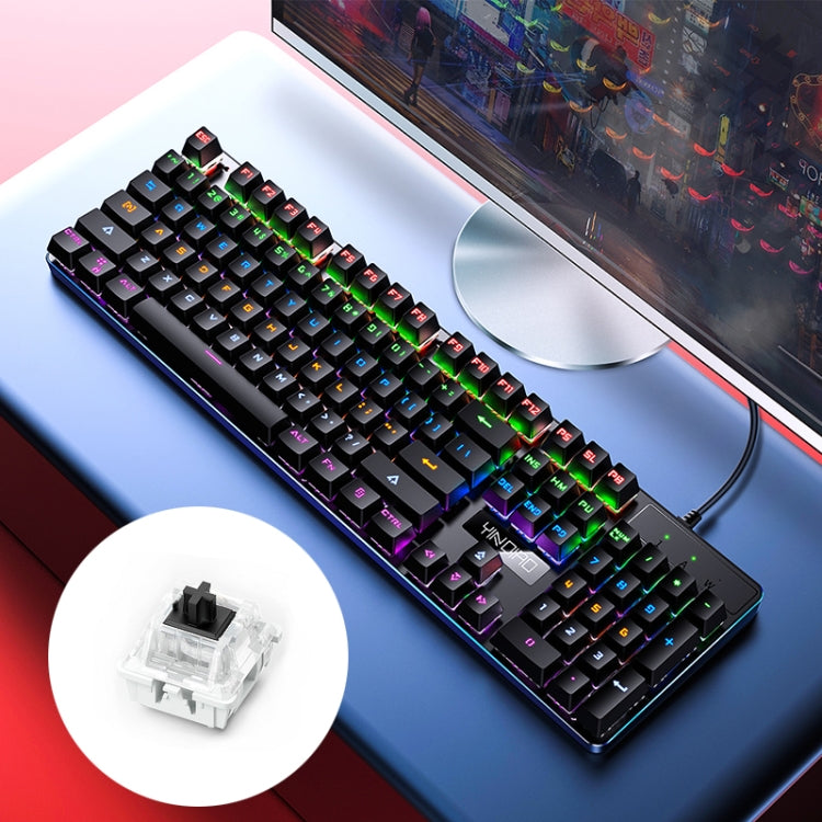 YINDIAO ZK-3 USB Mechanical Gaming Wired Keyboard, Black Shaft (Black) - Wired Keyboard by YINDIAO | Online Shopping South Africa | PMC Jewellery | Buy Now Pay Later Mobicred