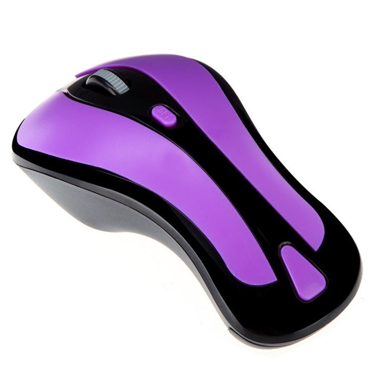 PR-01 6D Gyroscope Fly Air Mouse 2.4G USB Receiver 1600 DPI Wireless Optical Mouse for Computer PC Android Smart TV Box (Purple + Black) - free shipping - PMC Jewellery - Order now!