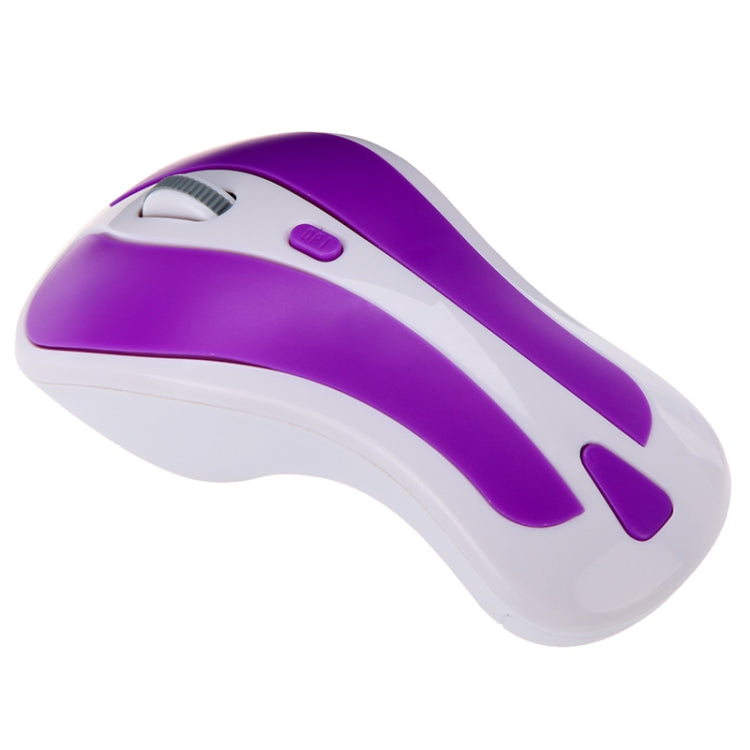 PR-01 6D Gyroscope Fly Air Mouse 2.4G USB Receiver 1600 DPI Wireless Optical Mouse for Computer PC Android Smart TV Box (Purple + White) - free shipping - PMC Jewellery - Order now!