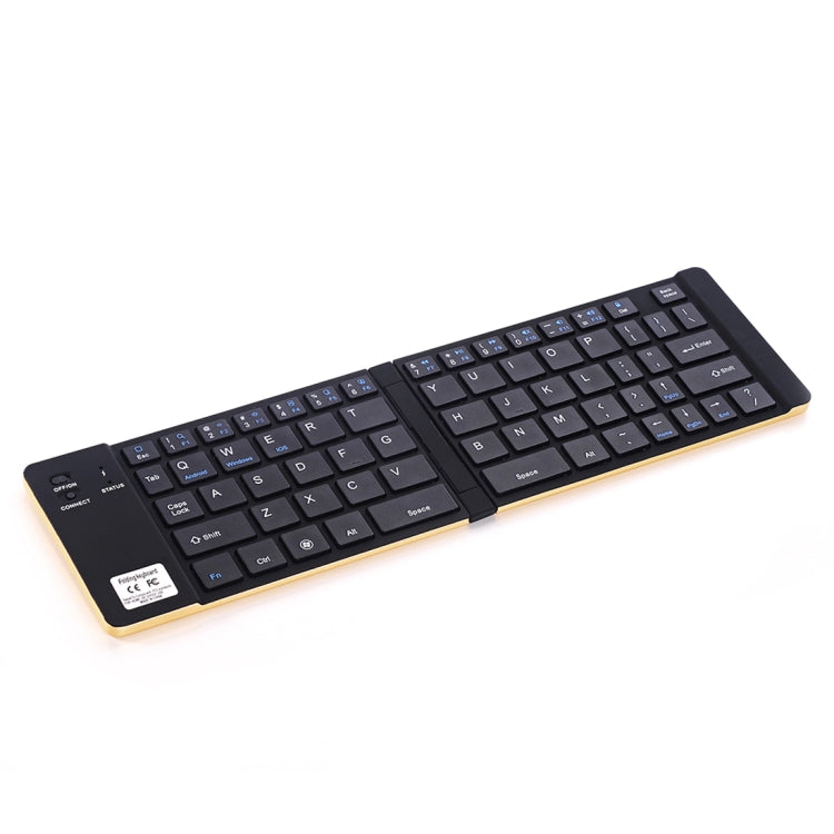 GK228 Ultra-thin Foldable Bluetooth V3.0 Keyboard, Built-in Holder, Support Android / iOS / Windows System (Black) - free shipping - PMC Jewellery - Order now!