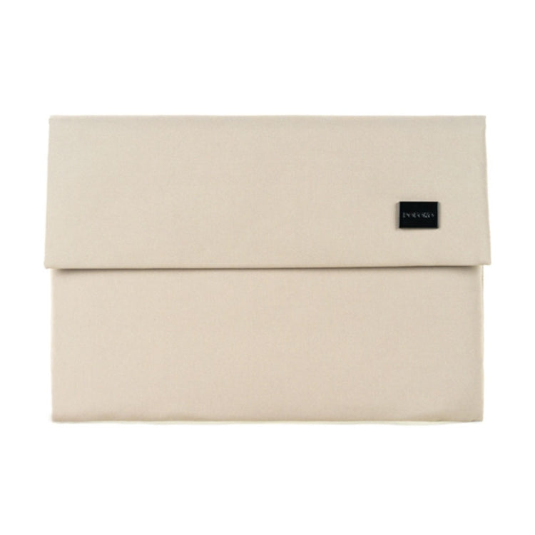 POFOKO E200 Series Polyester Waterproof Laptop Sleeve Bag for 13 inch Laptops (Beige) - Other by POFOKO | Online Shopping South Africa | PMC Jewellery | Buy Now Pay Later Mobicred