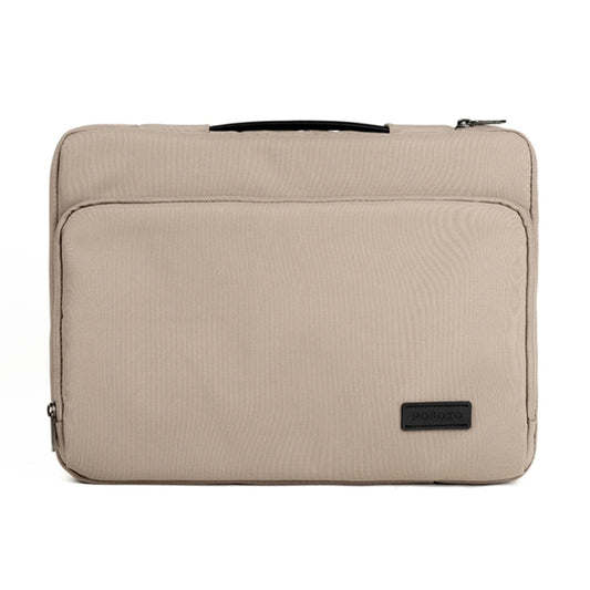 POFOKO E550 13 inch Portable Waterproof Polyester Laptop Handbag(Khaki) - Other by POFOKO | Online Shopping South Africa | PMC Jewellery | Buy Now Pay Later Mobicred