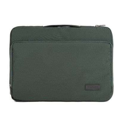 POFOKO E550 15.6 inch Portable Waterproof Polyester Laptop Handbag(Green) - Other by POFOKO | Online Shopping South Africa | PMC Jewellery | Buy Now Pay Later Mobicred