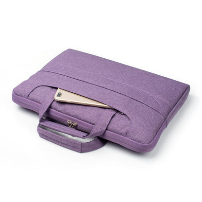 Portable One Shoulder Handheld Zipper Laptop Bag, For 15.4 inch and Below Macbook, Samsung, Lenovo, Sony, DELL Alienware, CHUWI, ASUS, HP (Purple) - 15 inch by PMC Jewellery | Online Shopping South Africa | PMC Jewellery | Buy Now Pay Later Mobicred