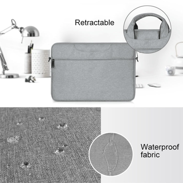 ST01S Waterproof Oxford Cloth Hidden Portable Strap One-shoulder Handbag for 13.3 inch Laptops(Light Grey) - free shipping - PMC Jewellery - Order now!