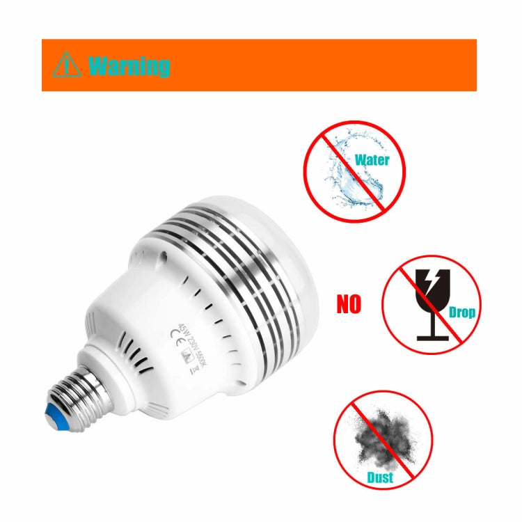 MANTOO PGL45 45W 120V 5500K 5460LM LED Light Bulb for Photography Lighting - free shipping - PMc TechLife - Order now!