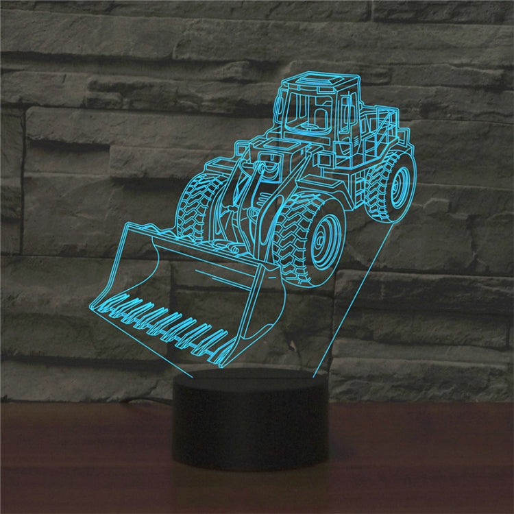 Excavator Shape 3D Colorful LED Vision Light Table Lamp, 16 Colors Remote Control Version - Novelty Lighting by PMC TechLife | Online Shopping South Africa | PMC TechLife | Buy Now Pay Later Mobicred
