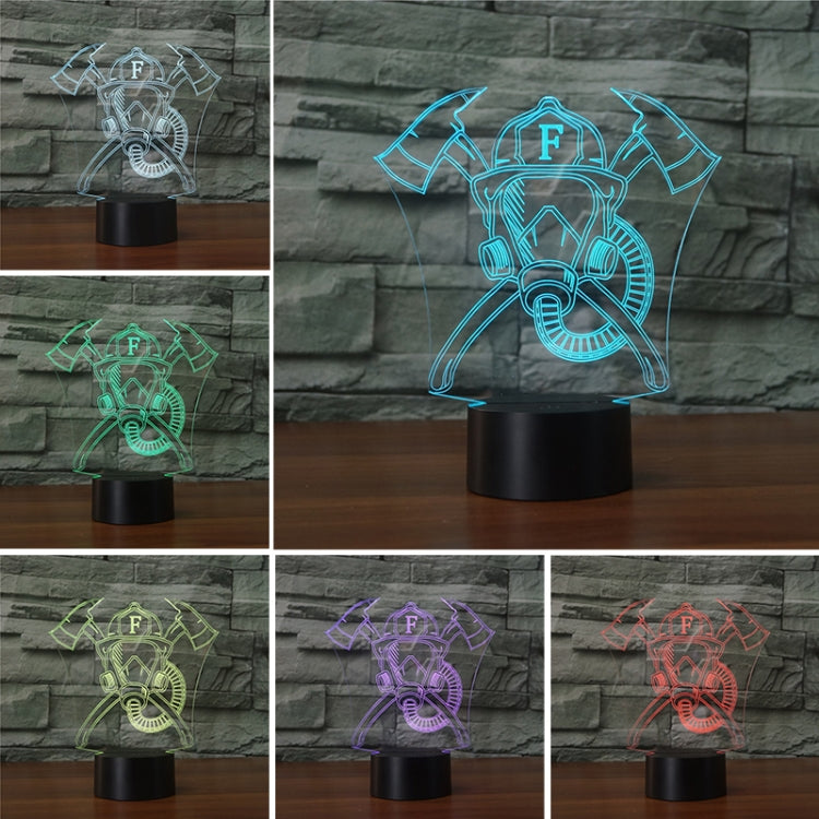 Fire Mask Shape 3D Colorful LED Vision Light Table Lamp, Crack Remote Control Version - Novelty Lighting by PMC TechLife | Online Shopping South Africa | PMC TechLife | Buy Now Pay Later Mobicred