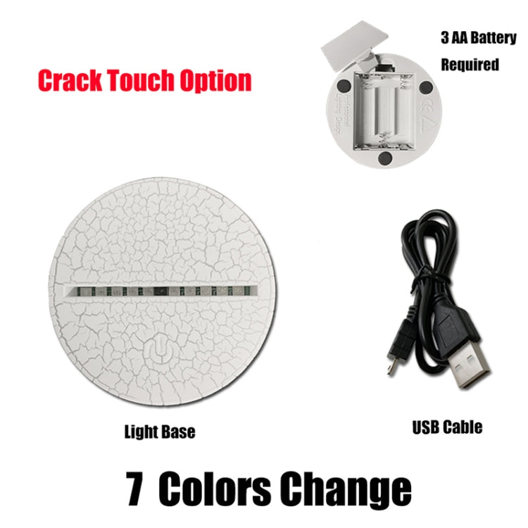 Astronaut Shape 3D Colorful LED Vision Light Table Lamp, Crack Touch Version - Novelty Lighting by PMC TechLife | Online Shopping South Africa | PMC TechLife | Buy Now Pay Later Mobicred