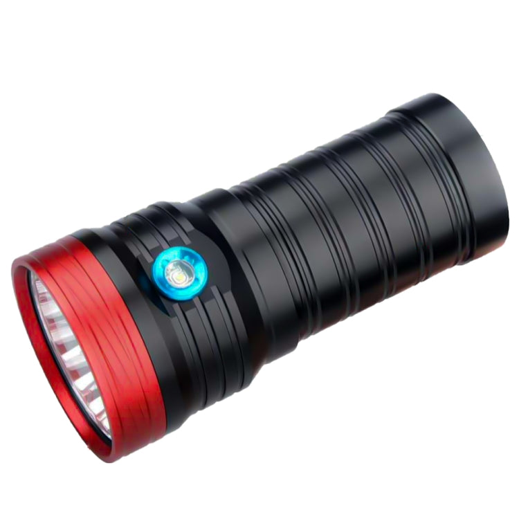 3 Gears, DB18 18xT6, Luminous Flux: 5400lm LED Flashlight, Without Battery (Red Black) - LED Flashlight by PMc TechLife | Online Shopping South Africa | PMc TechLife | Buy Now Pay Later Mobicred