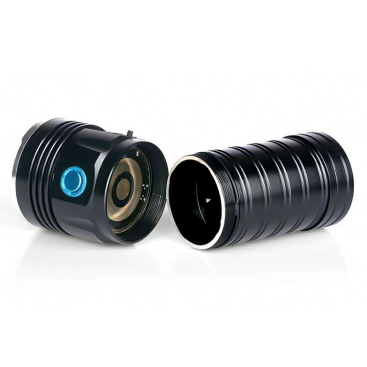 3 Gears, K18MAX 18xT6, Luminous Flux: 5400lm LED Flashlight, Without Battery (Black) - LED Flashlight by PMc TechLife | Online Shopping South Africa | PMc TechLife | Buy Now Pay Later Mobicred