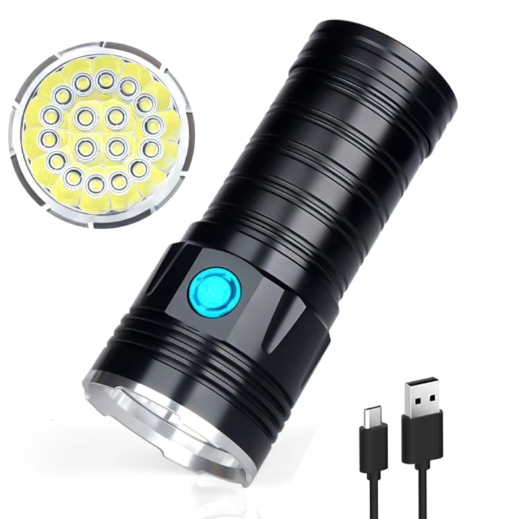 3 Gears, K18MAX 18xT6, Luminous Flux: 5400lm LED Flashlight, Without Battery (Black) - LED Flashlight by PMc TechLife | Online Shopping South Africa | PMc TechLife | Buy Now Pay Later Mobicred