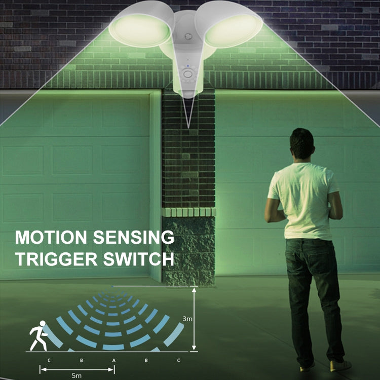 20W LED Smart Sensor Outdoor Floodlight with 1080P Security Camera, 5000K White Light (White) - Street Lights by PMC Jewellery | Online Shopping South Africa | PMC Jewellery | Buy Now Pay Later Mobicred