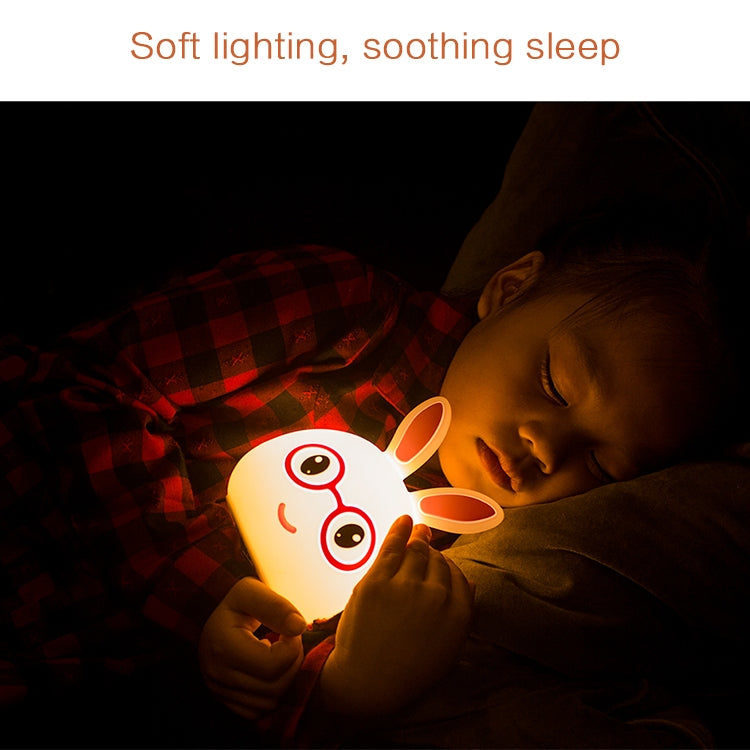 Happy Rabbit Creative Touch 3D LED Decorative Night Light, AAA Battery Version (Pink) - Night Lights by PMC TechLife | Online Shopping South Africa | PMC TechLife