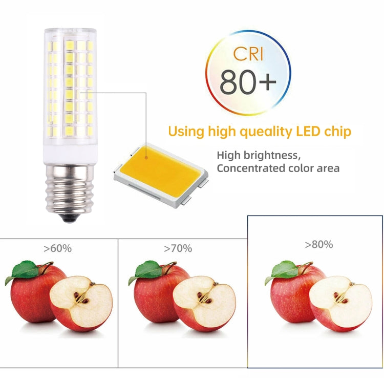 E17 102 LEDs SMD 2835 6000-6500K LED Corn Light, AC 110V(White Light) - LED Blubs & Tubes by PMC TechLife | Online Shopping South Africa | PMC TechLife