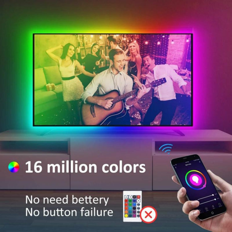 Smart Bluetooth APP Control Bare Board 2835 SMD RGB LED Rope Light, 60 LED/m, Length: 5m, 12V 2A 100-240V(EU Plug) - Bare Board Light by PMC TechLife | Online Shopping South Africa | PMC TechLife | Buy Now Pay Later Mobicred