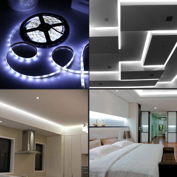 2pcs Bare Board 2835 SMD Dimmable White Light / Warm Light LED Rope Light, 60 LED/m, Length: 5m, 12V 2A 100-240V(UK Plug) - Bare Board Light by PMC TechLife | Online Shopping South Africa | PMC TechLife | Buy Now Pay Later Mobicred