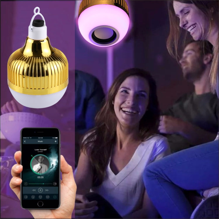 12W Smart Wireless Bluetooth Speaker Music Playing Dimmable LED Bulb , USB Charging with Remote Control & Hook(Colorful Light) - Smart Light Bulbs by PMC TechLife | Online Shopping South Africa | PMC TechLife | Buy Now Pay Later Mobicred