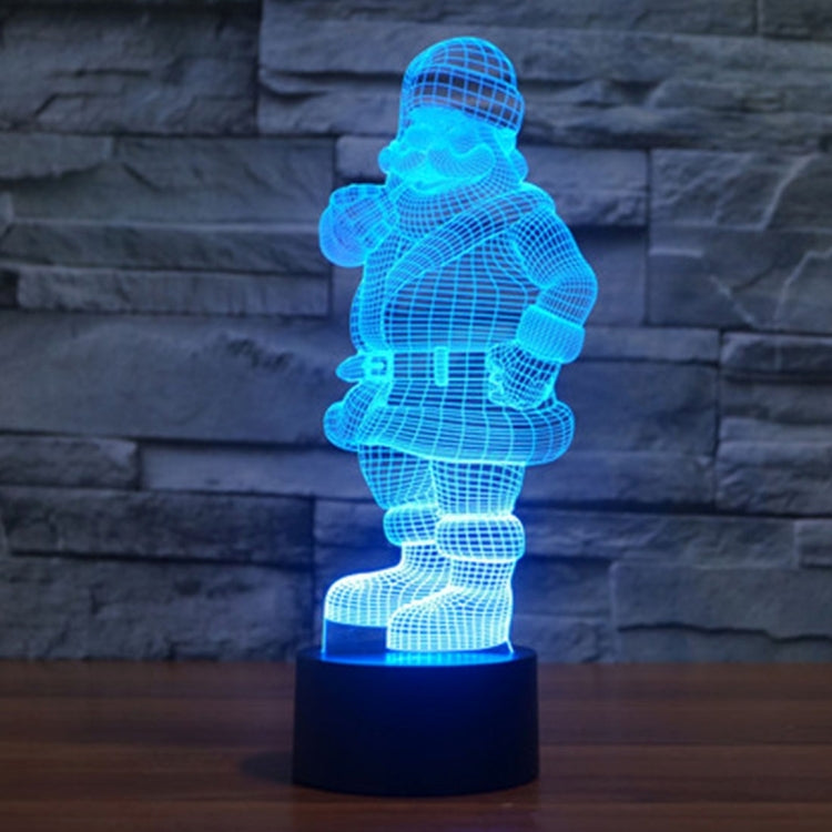 Santa Claus Style 3D Touch Switch Control LED Light , 7 Color Discoloration Creative Visual Stereo Lamp Desk Lamp Night Light - free shipping - PMC TechLife - Order now!