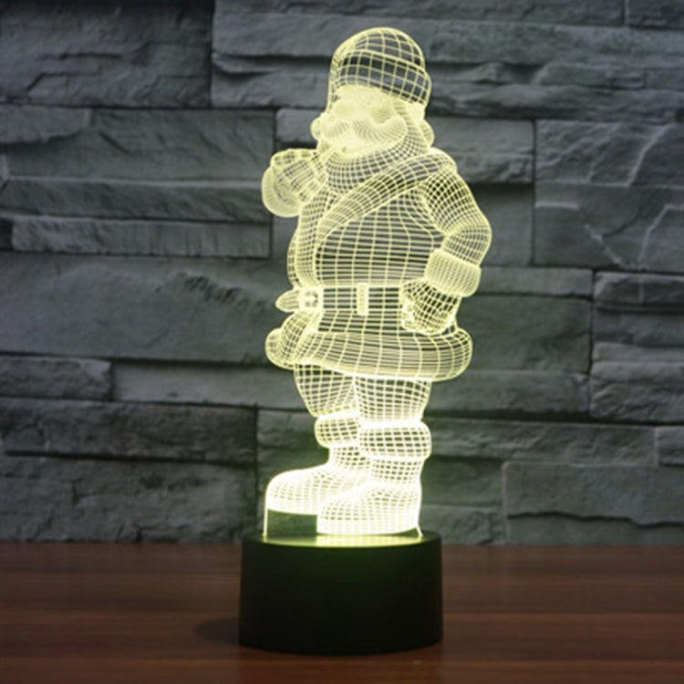 Santa Claus Style 3D Touch Switch Control LED Light , 7 Color Discoloration Creative Visual Stereo Lamp Desk Lamp Night Light - free shipping - PMC TechLife - Order now!