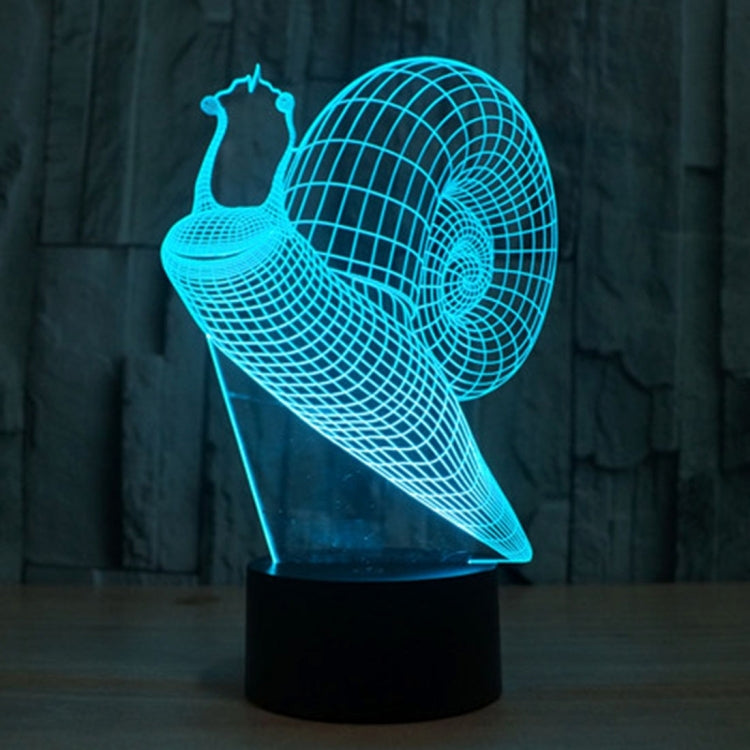 Snail Style 3D Touch Switch Control LED Light , 7 Color Discoloration Creative Visual Stereo Lamp Desk Lamp Night Light - Novelty Lighting by PMC TechLife | Online Shopping South Africa | PMC TechLife | Buy Now Pay Later Mobicred