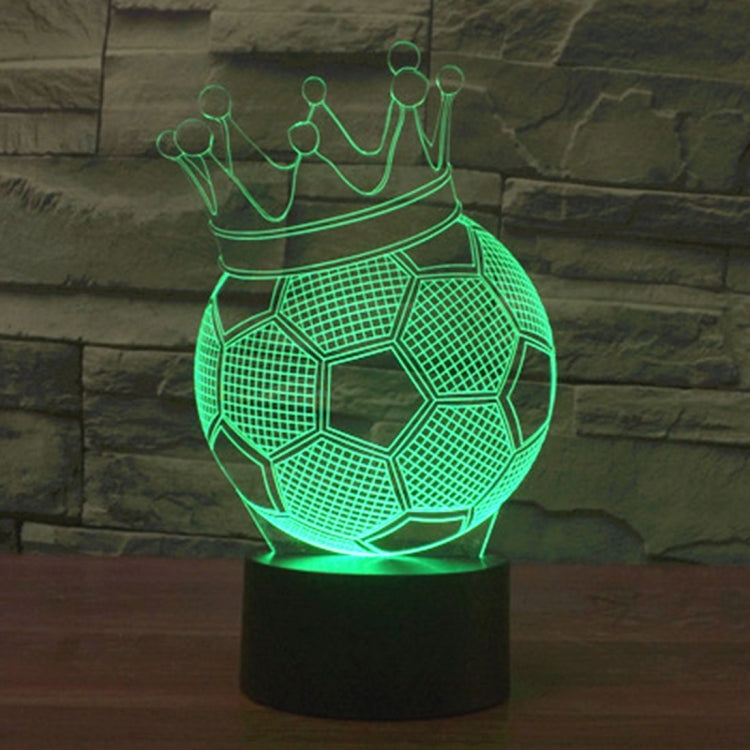 Football Crown Style 3D Touch Switch Control LED Light , 7 Color Discoloration Creative Visual Stereo Lamp Desk Lamp Night Light - Novelty Lighting by PMC TechLife | Online Shopping South Africa | PMC TechLife | Buy Now Pay Later Mobicred