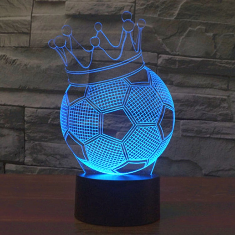 Football Crown Style 3D Touch Switch Control LED Light , 7 Color Discoloration Creative Visual Stereo Lamp Desk Lamp Night Light - Novelty Lighting by PMC TechLife | Online Shopping South Africa | PMC TechLife | Buy Now Pay Later Mobicred