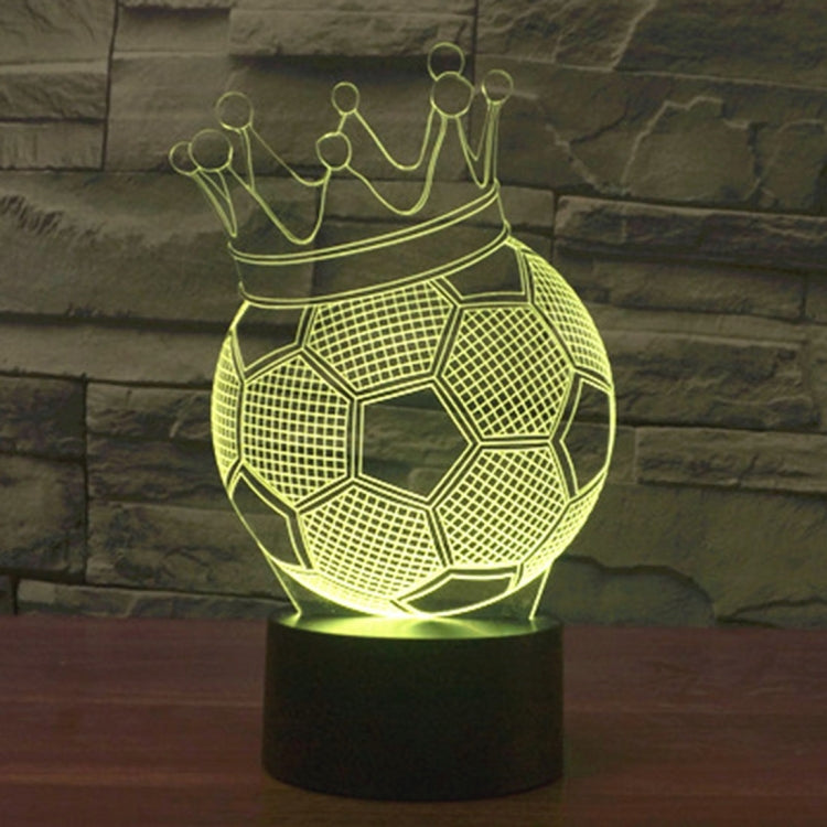Football Crown Style 3D Touch Switch Control LED Light , 7 Color Discoloration Creative Visual Stereo Lamp Desk Lamp Night Light - Novelty Lighting by PMC TechLife | Online Shopping South Africa | PMC TechLife | Buy Now Pay Later Mobicred