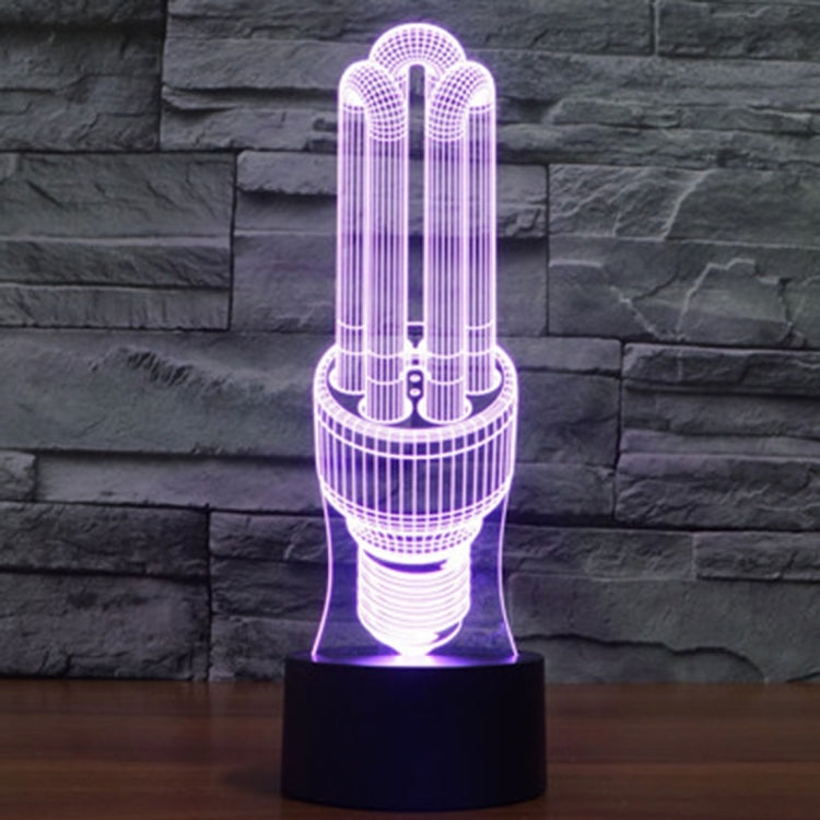 Energy-saving Lamp Style 3D Touch Switch Control LED Light , 7 Color Discoloration Creative Visual Stereo Lamp Desk Lamp Night Light - Novelty Lighting by PMC TechLife | Online Shopping South Africa | PMC TechLife | Buy Now Pay Later Mobicred