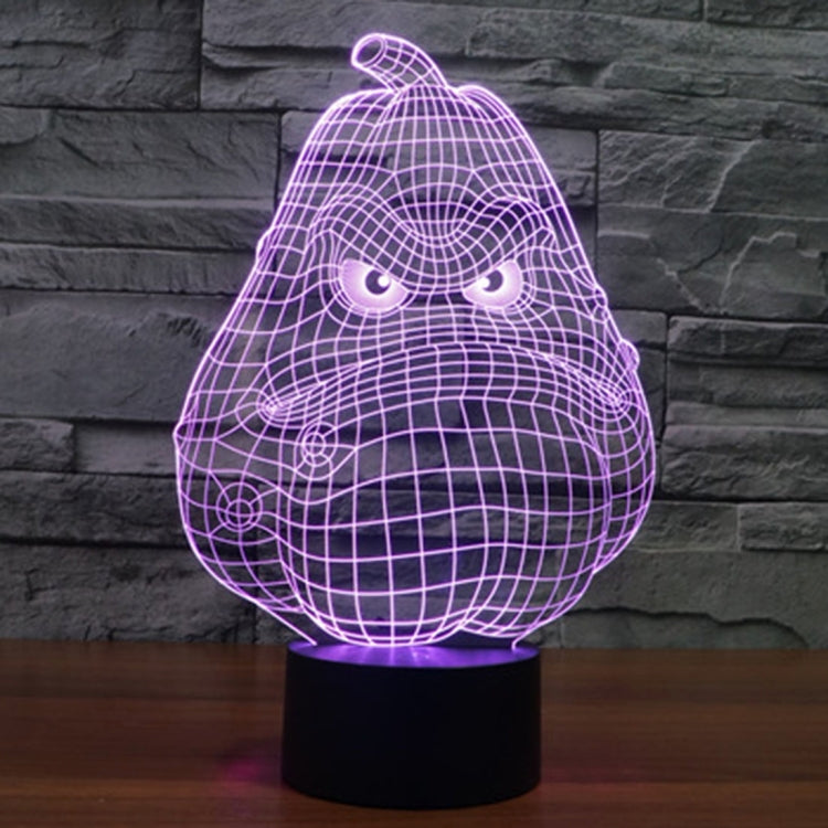White Gourd Style 3D Touch Switch Control LED Light , 7 Color Discoloration Creative Visual Stereo Lamp Desk Lamp Night Light - free shipping - PMC TechLife - Order now!