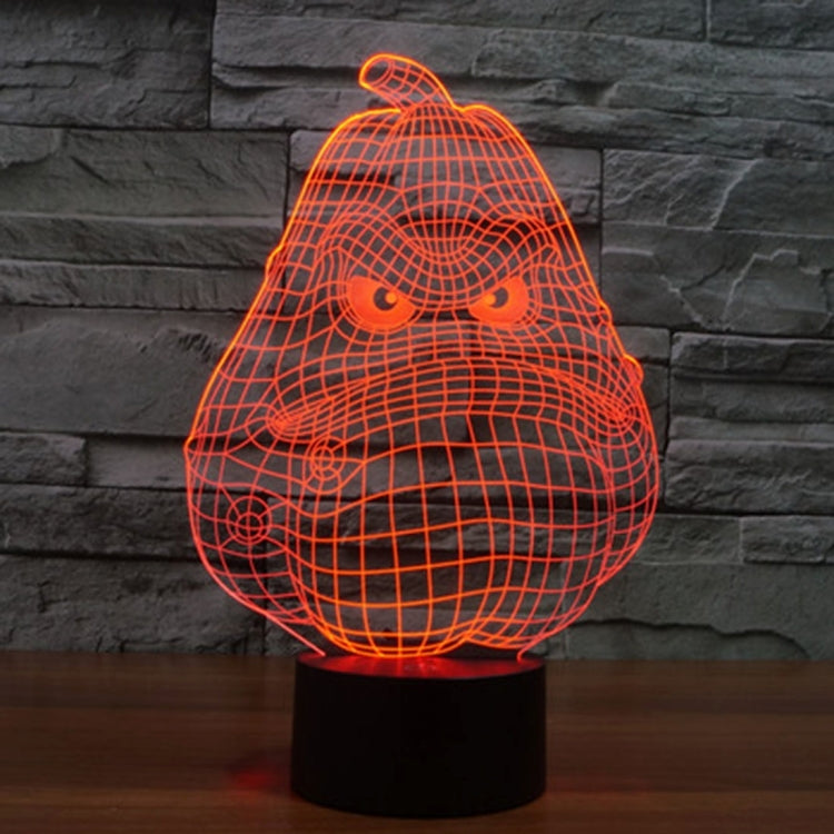 White Gourd Style 3D Touch Switch Control LED Light , 7 Color Discoloration Creative Visual Stereo Lamp Desk Lamp Night Light - free shipping - PMC TechLife - Order now!