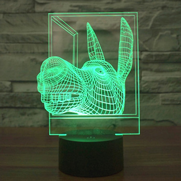 Donkey Shape 3D Touch Switch Control LED Light , 7 Colour Discoloration Creative Visual Stereo Lamp Desk Lamp Night Light - free shipping - PMC TechLife - Order now!