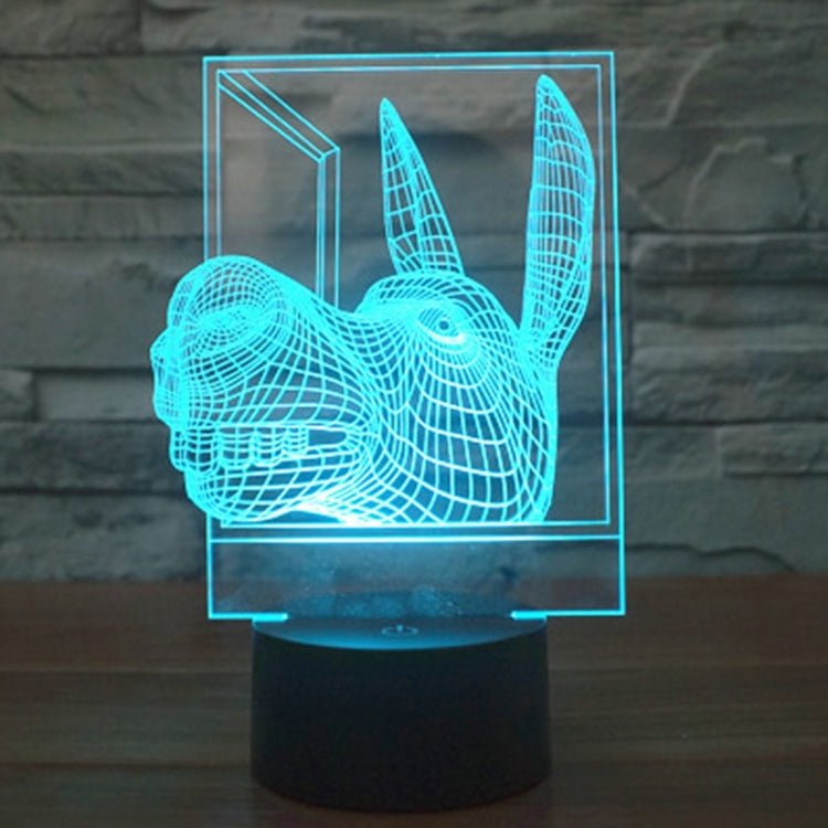 Donkey Shape 3D Touch Switch Control LED Light , 7 Colour Discoloration Creative Visual Stereo Lamp Desk Lamp Night Light - free shipping - PMC TechLife - Order now!