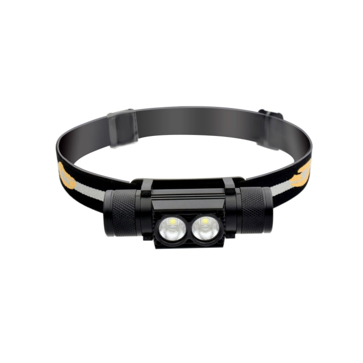 D25 10W 2 x XML-2 IPX6 Waterproof Headband Light, 2400 LM USB Charging Adjustable Outdoor LED Headlight - Headlamp by PMC TechLife | Online Shopping South Africa | PMC TechLife | Buy Now Pay Later Mobicred