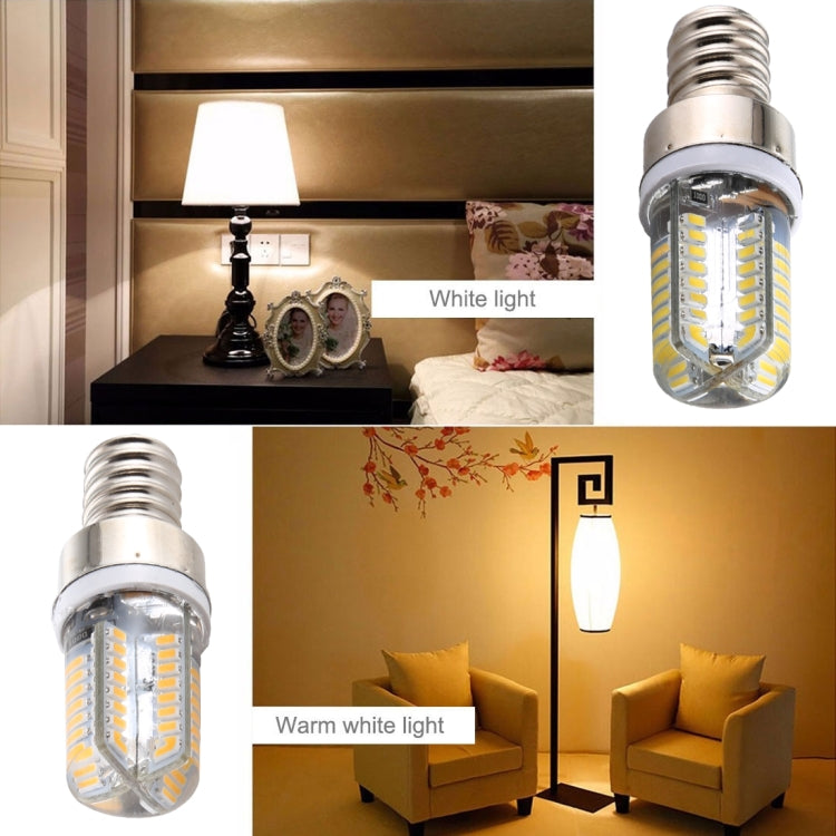 E12 SMD 3014 64 LEDs Dimmable LED Corn Light, AC 220V (Warm White) - LED Blubs & Tubes by PMc TechLife | Online Shopping South Africa | PMc TechLife | Buy Now Pay Later Mobicred