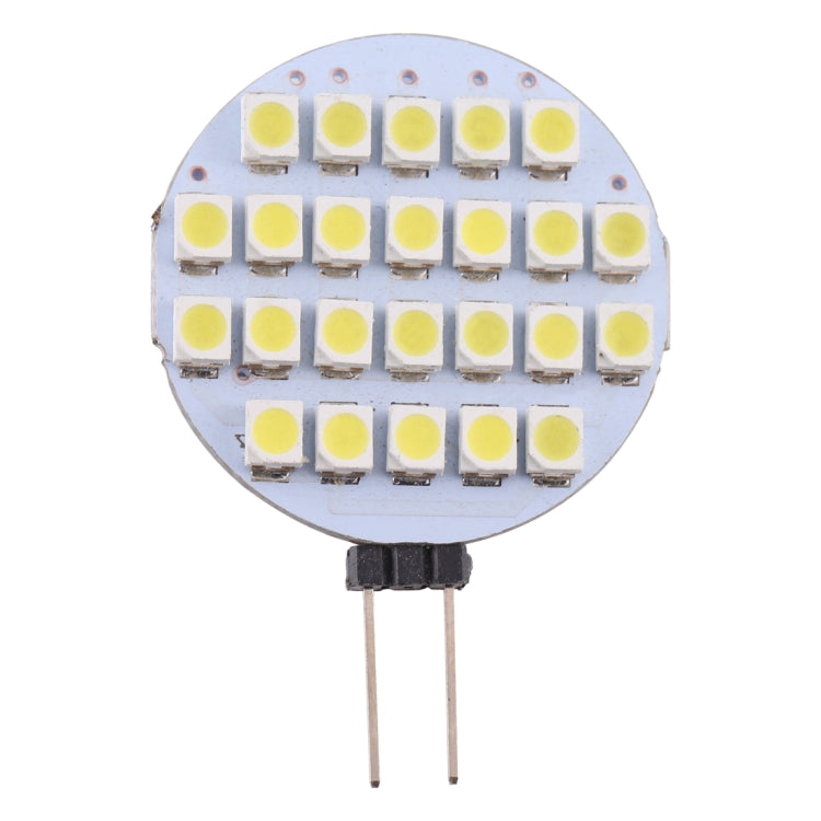 G4 24 LEDs SMD 3528 168LM 6000-6500K Stepless Dimming Energy Saving Light Pin Base Lamp Bulb, DC 12V(White Light) - free shipping - PMC TechLife - Order now!