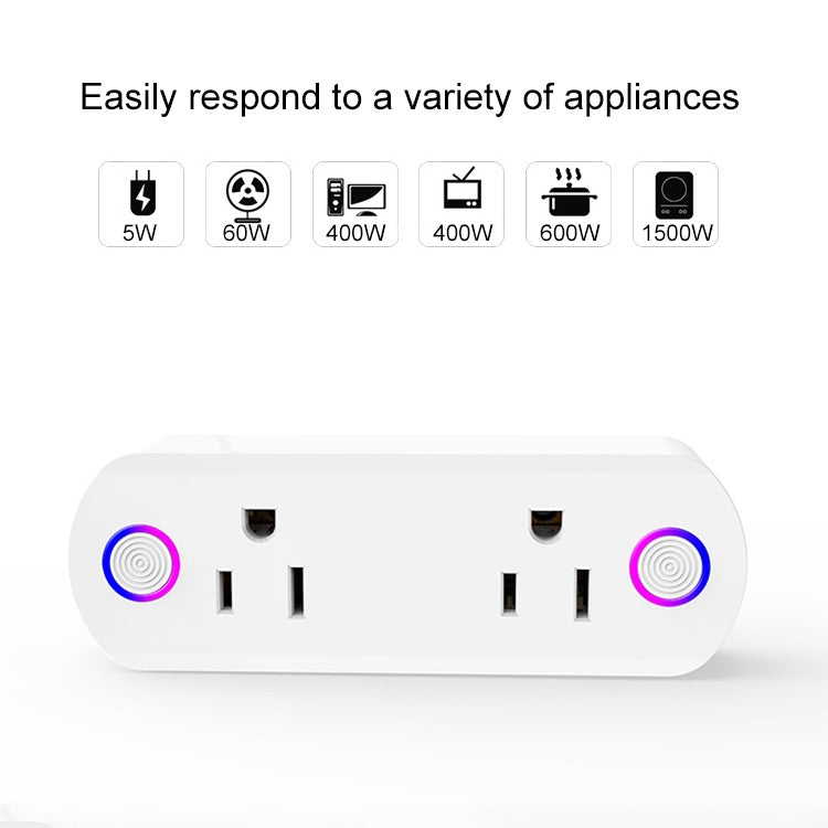 15A WiFi Remote Control Smart Socket Works with Alexa & Google Home & IFTTT, AC 100-240V, US Plug - Smart Socket by PMC Jewellery | Online Shopping South Africa | PMC Jewellery | Buy Now Pay Later Mobicred