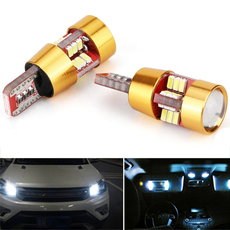2 PCS LED Light Bulb 6000K White Super Bright 168 2825 W5W T10 Decoder Replacement, For Car Dome Map Side Marker Door Courtesy License Plate Lights(Gold) - Clearance Lights by PMC TechLife | Online Shopping South Africa | PMC TechLife | Buy Now Pay Later Mobicred
